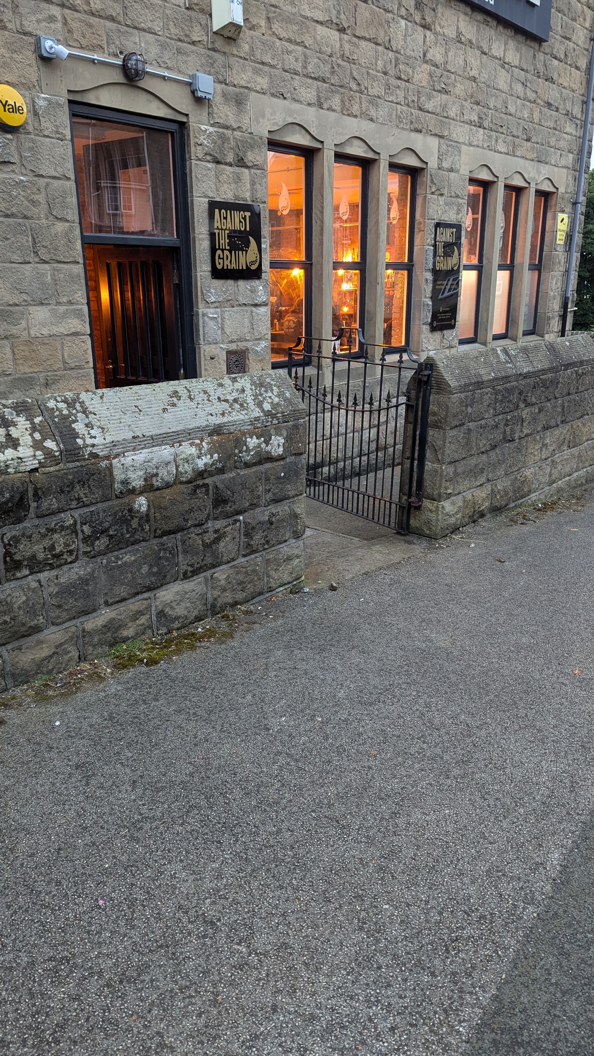 The welcoming entrance to Against The Grain on Kirk Lane